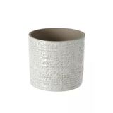 Chıafrön, Seramik Saksı, 12 Cm, Beyaz