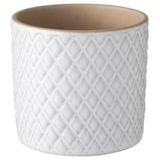 CHIAFRÖN seramik saksı, beyaz beyaz 9 cm