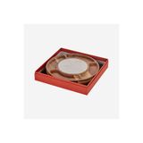 CHIARA ALESSI Acacia Elegance Kahverengi Akasya Peynir Sunum Tabağı 33,5 Cm