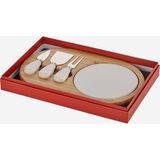 Chiara Alessi Acacia Elegance Kahverengi Bambu Peynir Sunum Tabağı 31,5 × 20 × 1,5 Cm - Ahşap