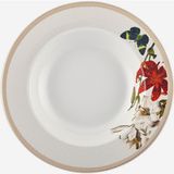 Chiara Alessi Butterfly Walley Beyaz Porselen Çukur Tabak 21 cm