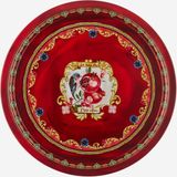 Chiara Alessi Dolce Vita Kırmızı 34 cm Metal Tepsi