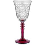 Chiara Alessi Gloria Mor Cam Kadeh 270 Ml - Bordo - 1 Adet