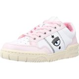 Chiara Ferragni Kadın cf-1 Spor Ayakkabı Beyaz - Pembe - Sarı, Beyaz Açık Pembe, 36 EU