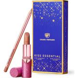 Chiara Ferragni Kiss Essential 09 Bej Nude Dudak Kalemi & Ruj Seti - Yumuşak Uçlu Belirgin