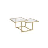 Chic Gold Metal Cam Orta Sehpa