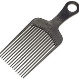 Chicago Comb Model 11 Karbon Fiber, Büyük Saç Penası, Antistatik, 7,5 inç (19 cm), ABD'de üretilmiştir, Grafit siyah, X-Large