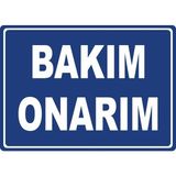 ChicArt Design Studio Bakım Onarım #2 Pvc Plakalı Uyarı Levhası Dekota Dijital Uv Sticker 17.5X12.5
