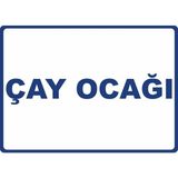 ChicArt Design Studio Çay Ocağı Dijital Uv Folyo Yapışkan Baskı Uyarı Etiket Yapıştırma Sticker 17.5X12.5