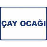 ChicArt Design Studio Çay Ocağı Dijital Uv Folyo Yapışkan Baskı Uyarı Etiket Yapıştırma Sticker 35X25