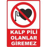 ChicArt Design Studio Kalp Pili Olanlar Giremez Dijital Uv Folyo Yapışkan Baskı Uyarı Etiket Yapıştırma Sticker 25X35