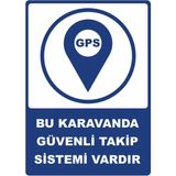 ChicArt Design Studio Karavanda Güvenli Takip Sistemi Pvc Plakalı Uyarı Levhası Dekota Dijital Uv Baskı 25X35 - 402 Adet