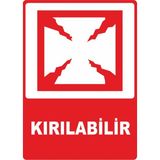 ChicArt Design Studio Kırılabilir Dijital Uv Folyo Baskı Uyarı Etiket Yapıştırma Sticker 25X35 cm
