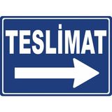 ChicArt Design Studio Tesli Sağ Pvc Plakalı Uyarı Levhası Dekota Dijital Uv Baskı Yapışkanlı 17.5X12.5 cm