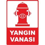 ChicArt Design Studio Yangın Vanası Dijital Uv Folyo Baskı Uyarı Etiket Yapıştırma Sticker 25X35 cm