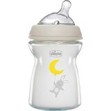 Chicco 250 ml Desenli Cam Biberon Yenidoğanlar İçin Antikolik Özellikler ile Huzurlu Beslenme