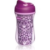 Chicco 266 ml Isı Yalıtımlı Aktif Bardak 14+ Ay Kız Mor Sızdırmaz ve Kolay Temizlenebilir