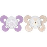Chicco 2'li Physio Comfort Kız Bebek Emzik 12 Ay (5 Adet)