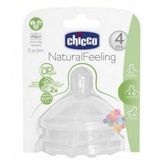 Chicco 4 Ay+ Akış Ayarlı 2'li Natural Feeling Biberon Emziği