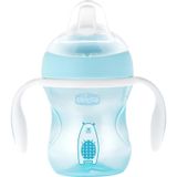 Chicco 4 Ay+ Yumuşak Uçlu 200 ml Mavi Geçiş Bardağı