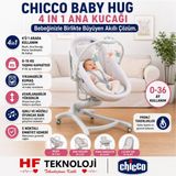 Chicco Baby Hug 4'ü 1 Arada Ana Kucağı ve Beşik –yenidoğan ve 3 Yaşa Kadar Bebekler Için - Krem - Gri
