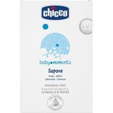 Chicco Baby Moments 100 gr Nemlendirici Sabun Hassas Ciltler İçin Beyaz Renkli