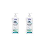 Chicco Baby Moments Bagno Shampoo, Saç ve Vücut Şampuanı, 750 ml, 2'li Eko Paket