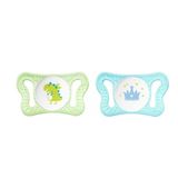 Chicco CC-001.003.170 - 0-2 Ay 2'li Erkek Asortili Physio Yenidoğan Silikon Emzik