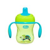 Chicco CHICCO-8058664081332 Chicco Yarı Yumuşak Uçlu Eğitici Bardak 6ay+ Erkek