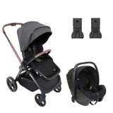 Chicco Duo Mysa Travel Sistem Tek Elle Katlanabilir Çift Yönlü 22 Kg Black Satin Bebek Arabası Puset -
