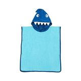 Chicco Erkek Bebek Kapüşonlu Kare Plaj Havlusu - Mavi
