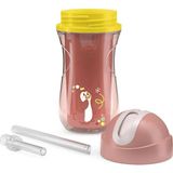 Chicco Isı Yalıtımlı Pipetli Su Matarası 14+ Ay 266 ml Kız (2 Adet)