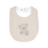 Chicco Işlemeli ve Uygulamalı Mama Önlüğü - Krem - Standart