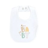Chicco Kız Bebek Baskılı Mama Önlüğü - Beyaz - Standart