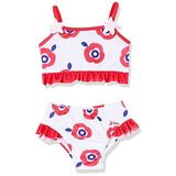 Chicco Kız Bebek Bikini Takımı, Kırmızı/Beyaz, 1 Ay