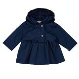 Chicco Kız Çocuk Çıkarılabilir Kapüşonlu Ceket, Lacivert, 3 Ay