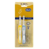 CHİCCO Mustard 2'Li Diş Fırçası ( İndigo ) ( 3-36 Ay )