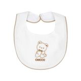 Chicco Nakışlı Mama Önlüğü - Beyaz - Standart
