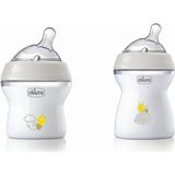 Chicco Natural Feeling Pp Biberon Ikili 150+250ML Desenli - Beyaz - 400 ml