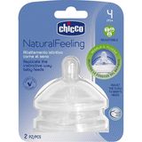 Chicco Natural Feeling Silikon Biberon Emziği 2li 4 Ay+ Ayarlanabilir Akış (2 Adet)