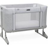 Chicco NEXT2ME Forever Co-Sleep Cot Ash Grey Tekerlekli Ergonomik Yapı ile Güvenli Kullanım