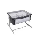 Chicco Next2me Twins Co-sleep Crib Magnet 11 Kademeli Yükseklik Ayarlı Katlanır Anne Yanı 0-6 Ay 0-9 Kg İkiz Beşik - Gri