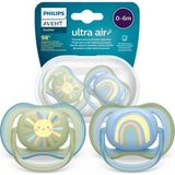 Chicco Philips Avent Ultra Air Emzik 0- 6 Ay 2li SCF085/ 58 - 0+ Ay - Çok Renkli
