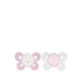 Chicco Physio Comfort 0-6 Ay 2’li Kız Çocuk Silikon Emzik - Pembe