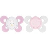 Chicco Physio Forma Comfort Silikon Emzik 0-6 Ay Kız Çocuklar İçin 2 Adet
