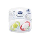 Chicco Physio Orthodontic Silikon Emzik Kutulu 4m+ 2li Yeşil