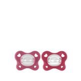 Chicco Physioforma Dual Soft 16-36 Ay Silikon 2'li Emzik - Kırmızı