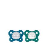 Chicco Physioforma Dual Soft Yeşil 16-36 Ay Silikon 2'li Emzik - Mavi