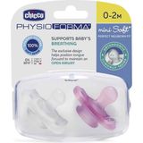Chicco Physioforma Mini Soft 2'li Emzik 0-2 Ay Kız - Siyah