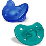 Chicco Physioforma Soft 2'li Silikon Emzik 16-36 Ay Erkek - 16 - 36 Ay - Mavi - Yeşil